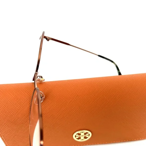 New TORY BURCH Frames Round Metal Glasses TB 1057 3141 51 18 140 Satin Bronze - Picture 3 of 13